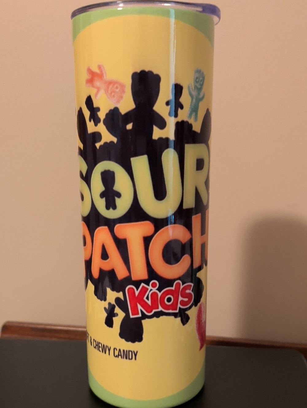 Water Tumbler Yellow & Orange Kids Candy Decal